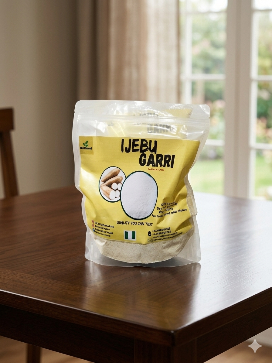 IJEBU GARRI 2KG - Premium Cassava Flakes