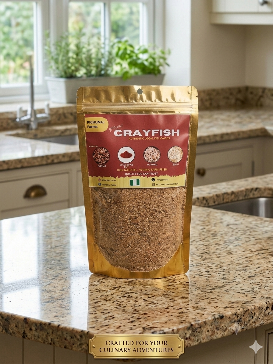 GROUND CRAYFISH 350g- Nigerian Soup Ingredients